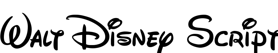 Walt Disney Script V4.1 Scarica Caratteri Gratis